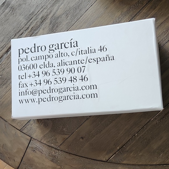 Pedro Garcia Women's Black Pebbled Leather Willy-ts Heels 38 1/2 - Picture 6 of 8